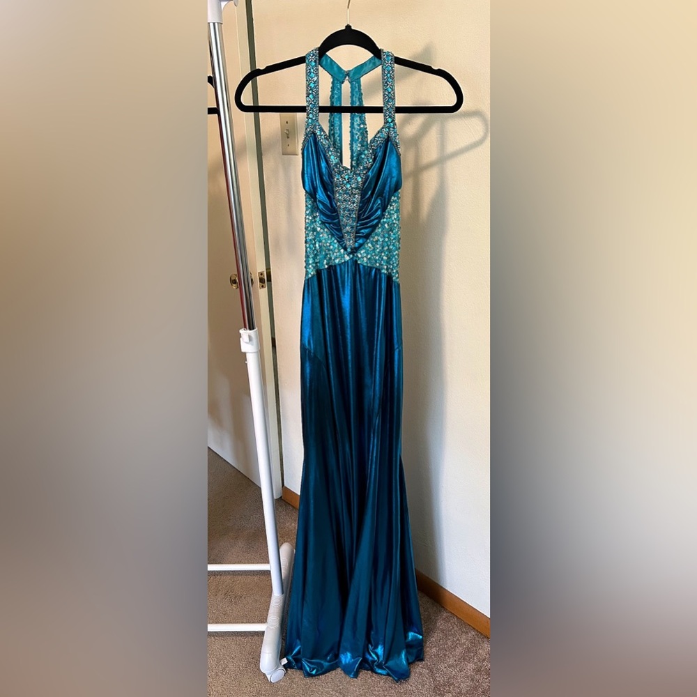 Studio 17 Embellished Metallic Prom Gown Size 6